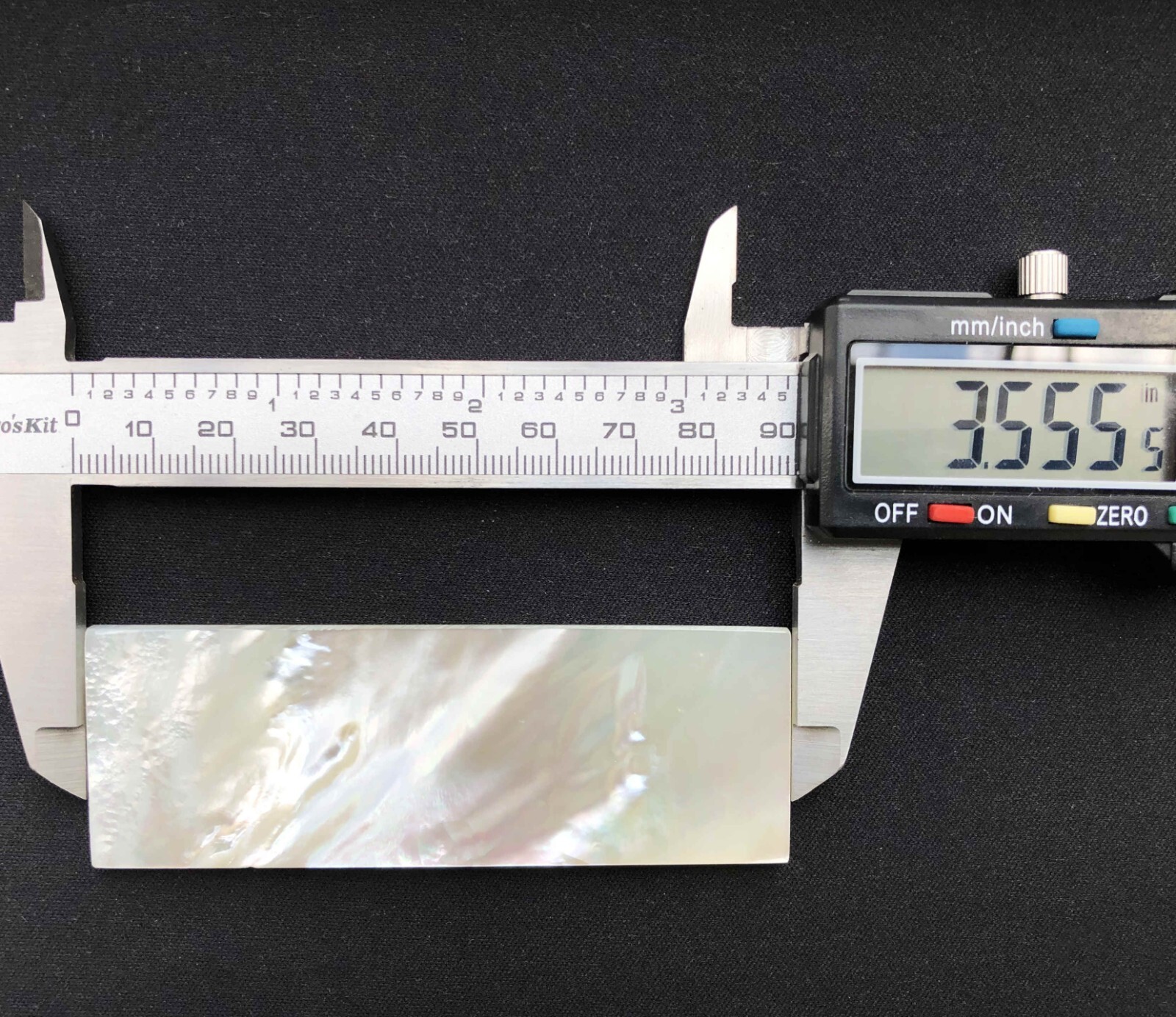1x Mother of Pearl Knife Handle Scale Inlay 3-1/2