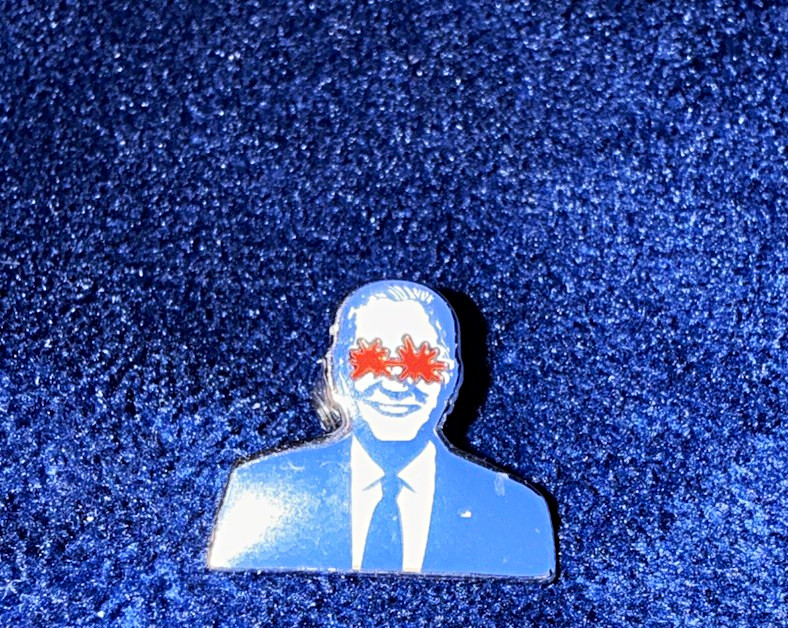 Joe Biden 2024 official campaign lapel pin “ Dark Brandon “ pin