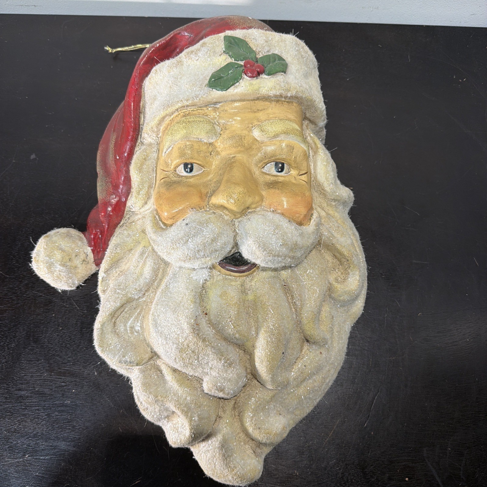 Vintage Large Paper Mache Santa Face 16\