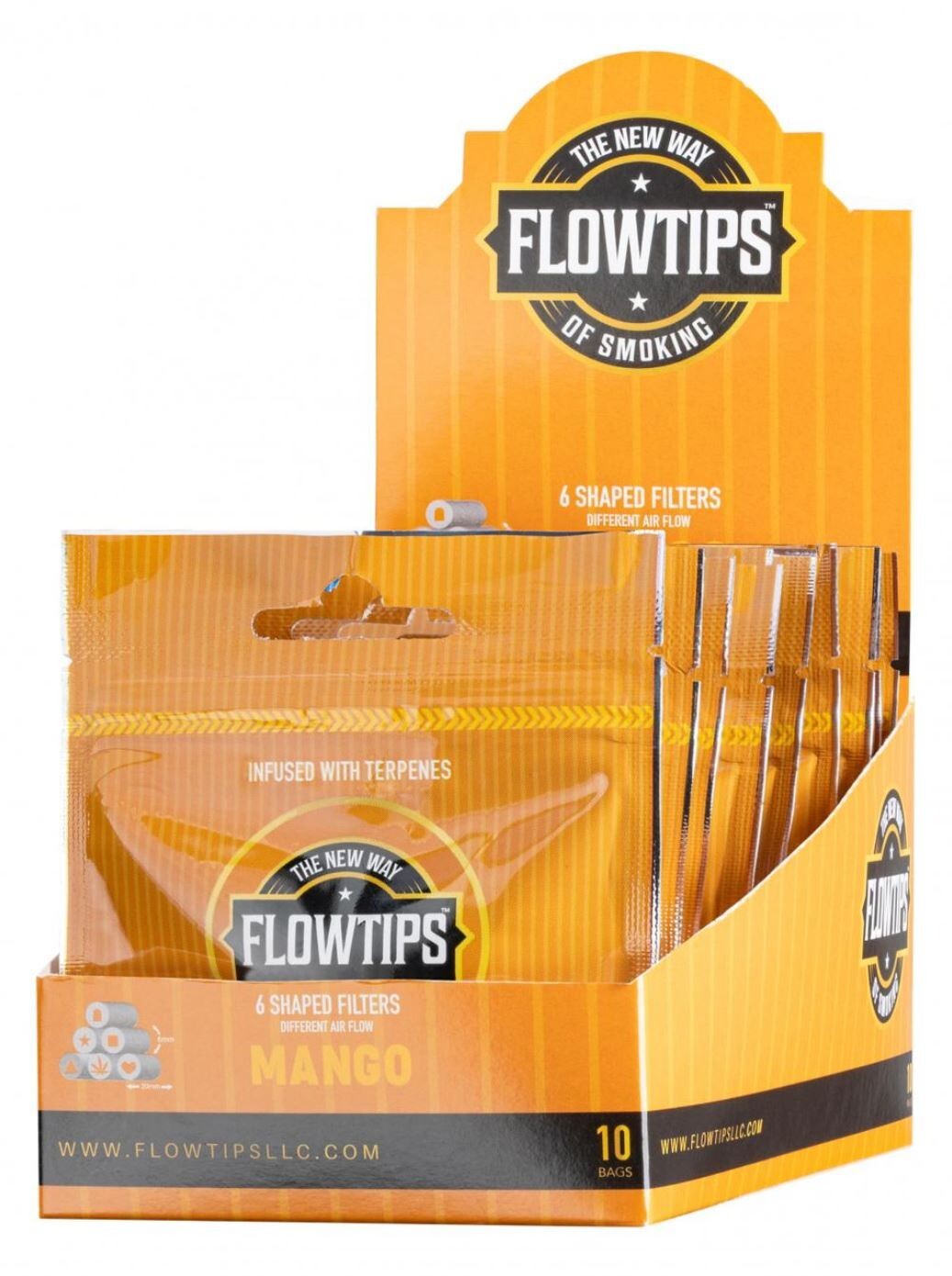 2 Packs Of Filter Tips Infused with Terpenes 6mm 25 Pieces