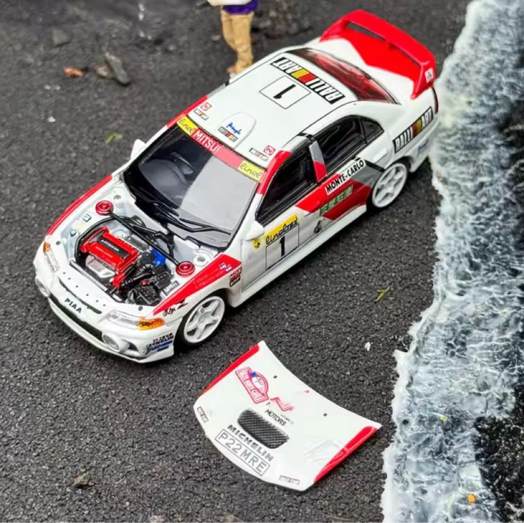 1/64 Motorhelix Lancer Evolution IV WRC Rally #74b000