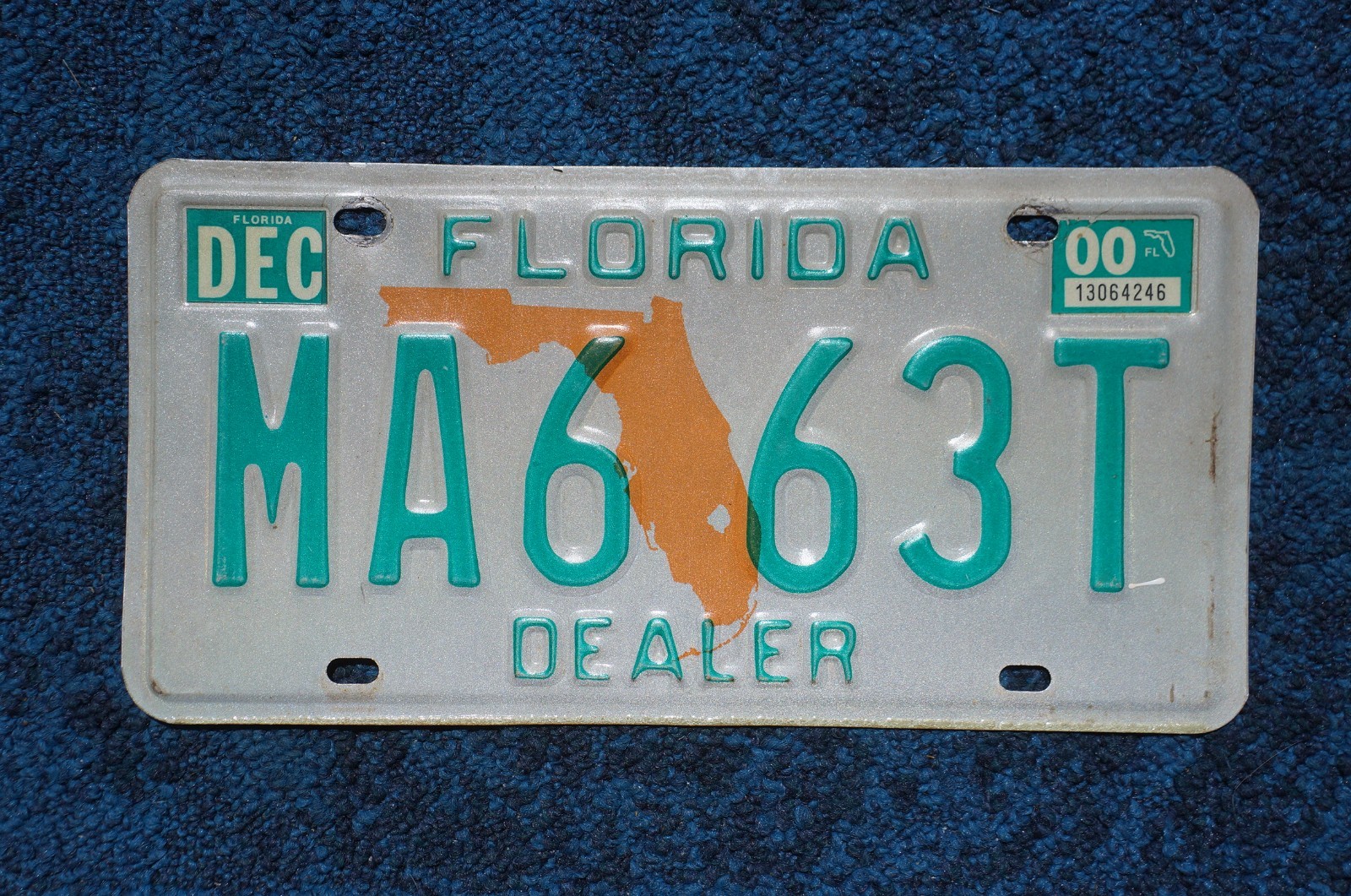 2000 Florida DEALER License Plate