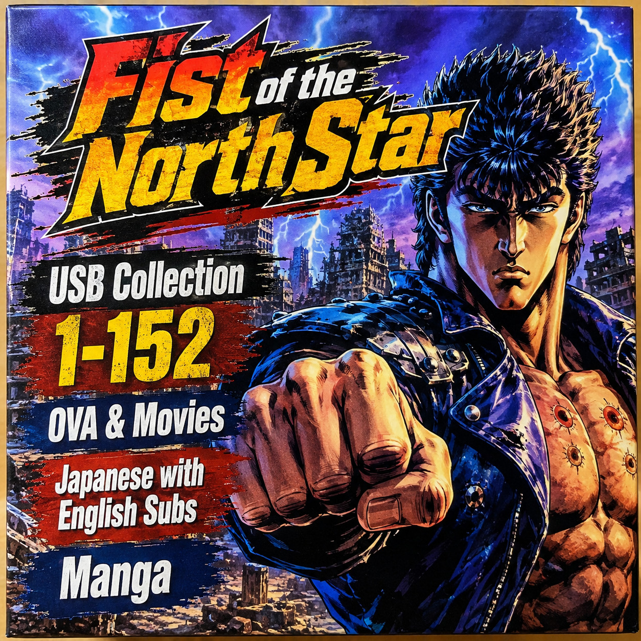 USB Collection ◆ Fist of the North Star ◆ Dual Audio Music & Extras not DVD