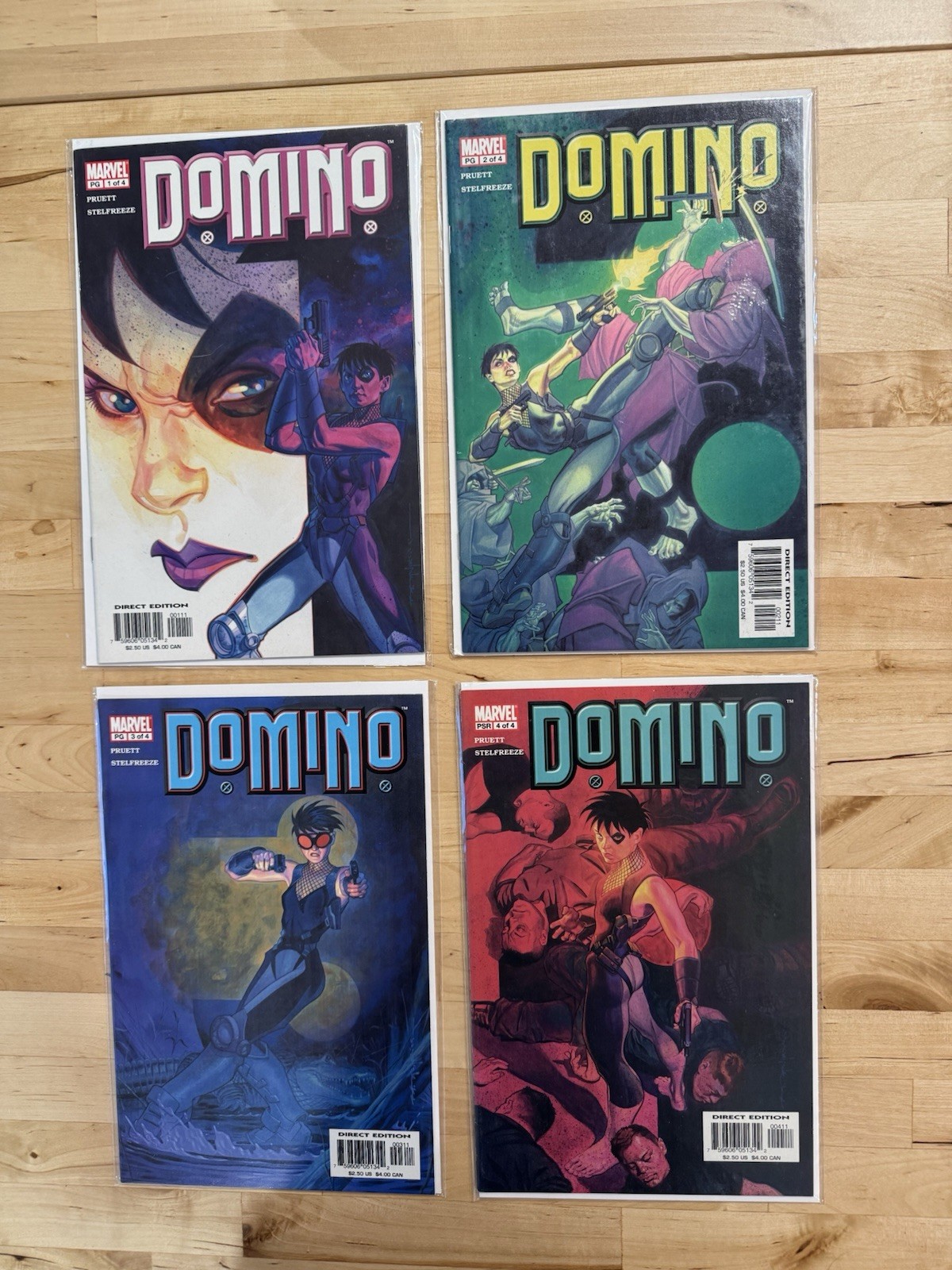 Domino Vol 2 Issues 1-4 (2003) Complete Set Marvel Comics