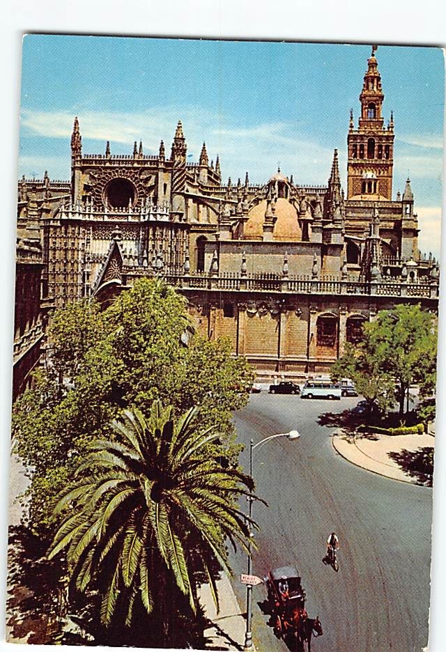 Postcard Cathedral Seville Spain