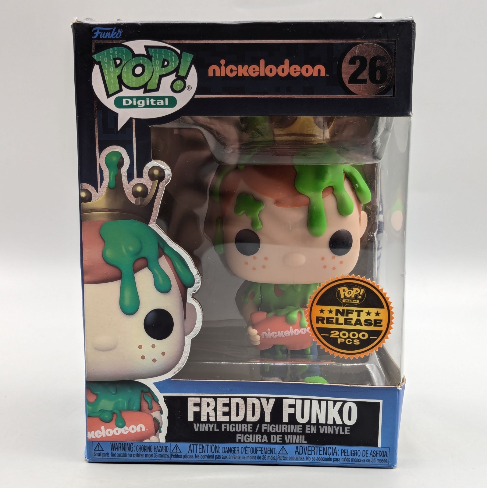 Funko Pop Digital Nickelodeon Freddy Funko Slime #26 LR 2000pcs DAMAGED BOX