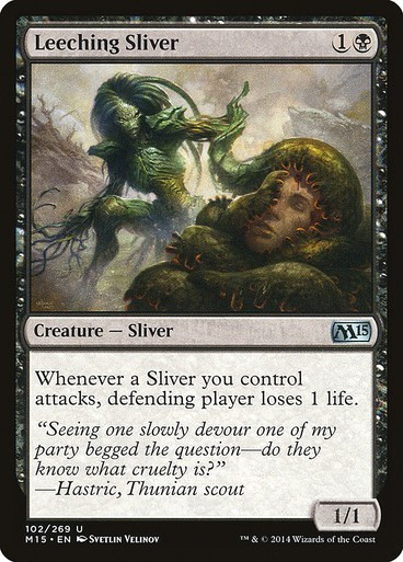 MTG - Leeching Sliver - M15 - Magic the Gathering