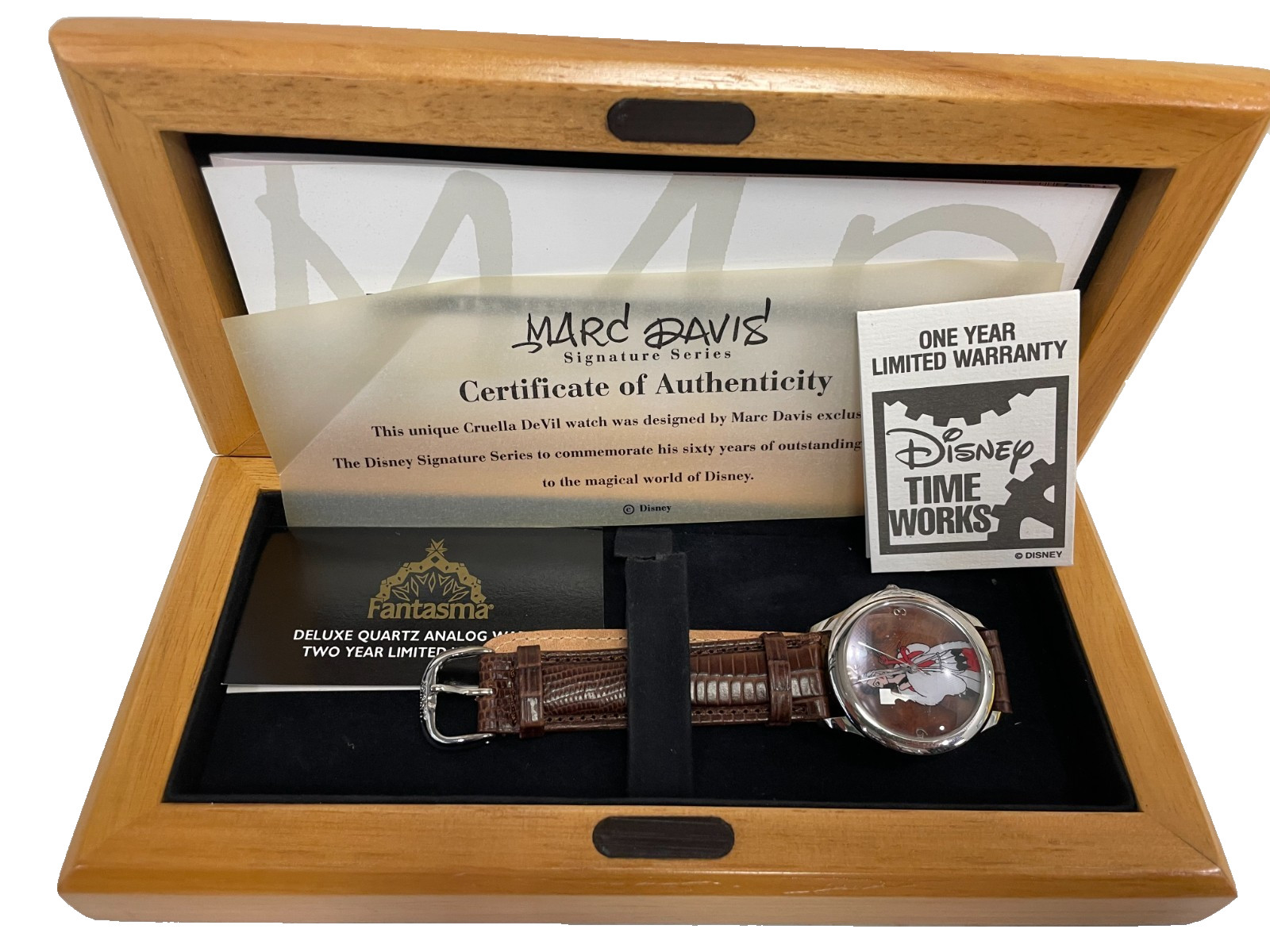 *CRUELLA DeVIL Disney Marc Davis Signature Series Watch Limited Ed 0375 of 5000