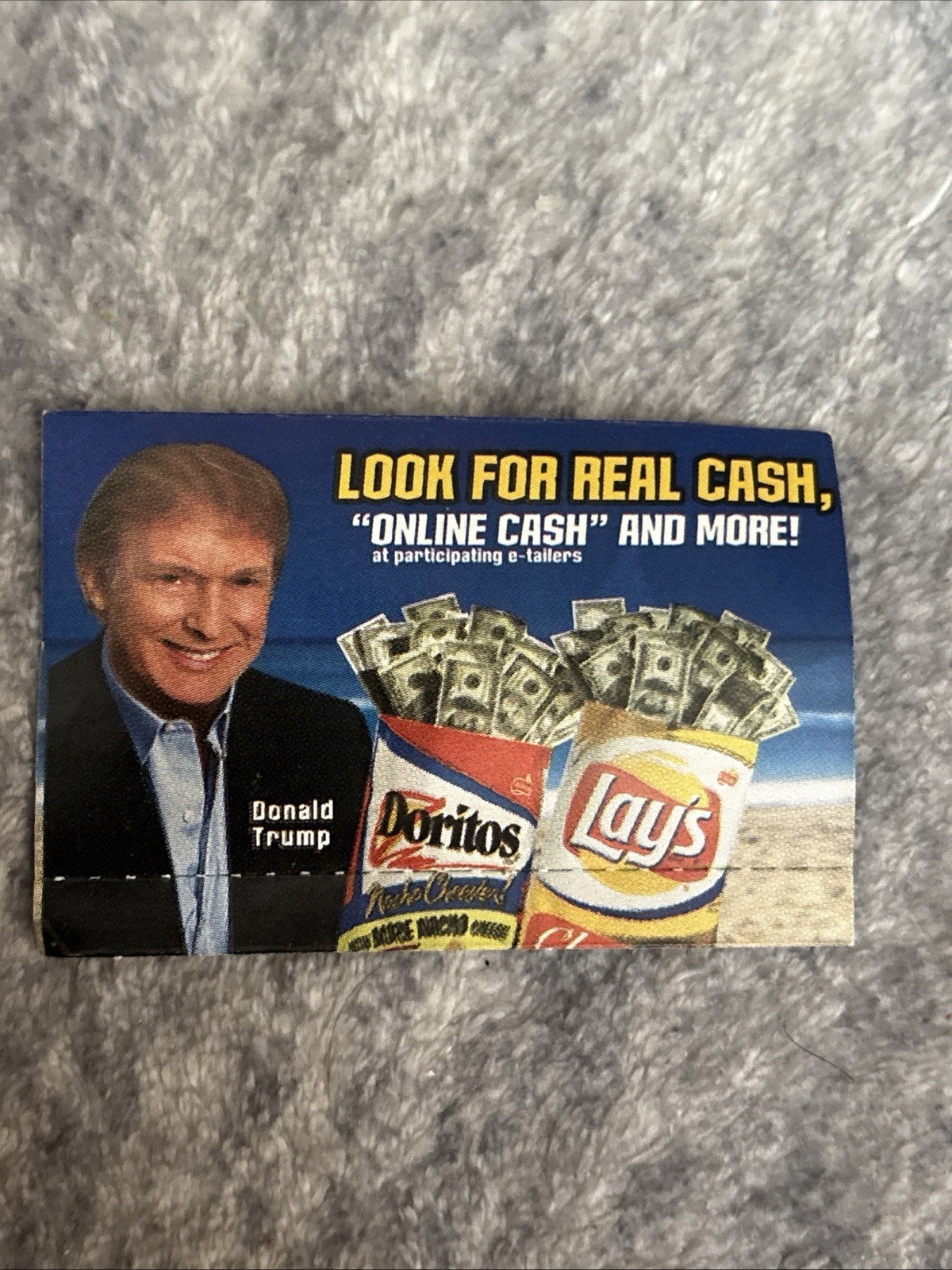 President DONALD TRUMP Rare 2001 Frito-Lay Doritos Real or 