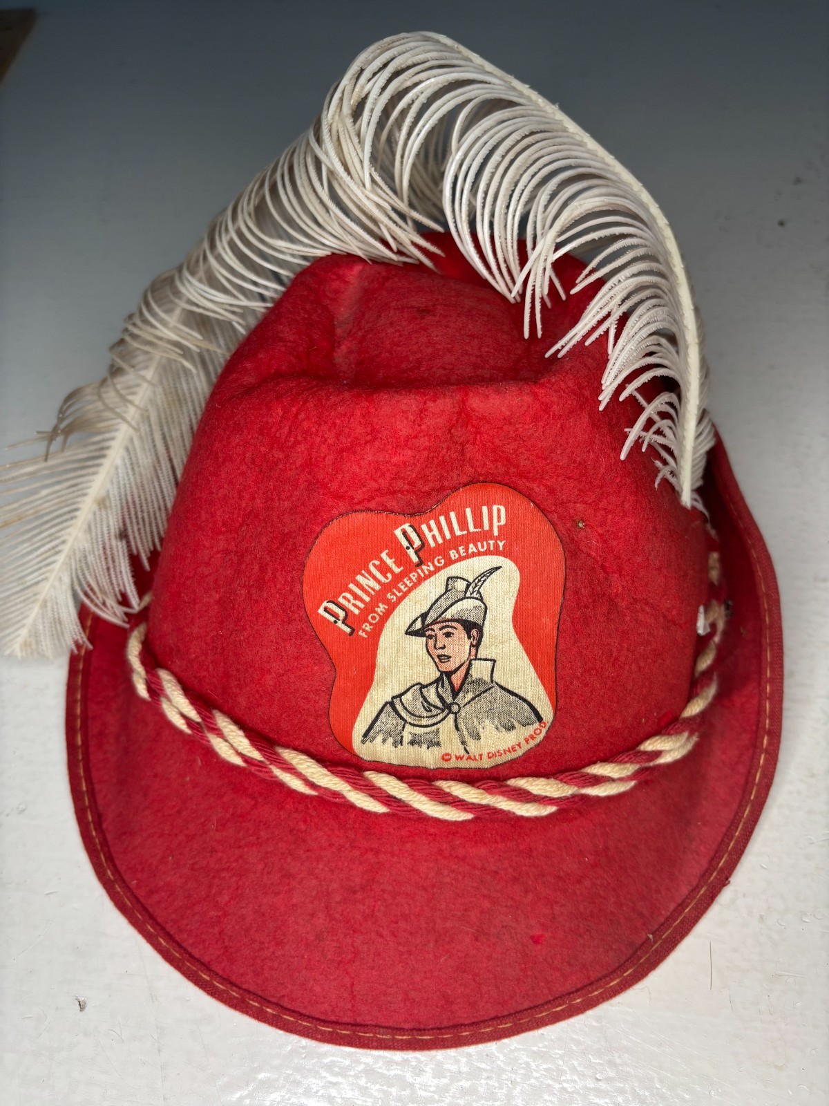 Walt Disney Sleeping Beauty Prince Phillip Huntsman Souvenir Hat Cap 1959 Youth