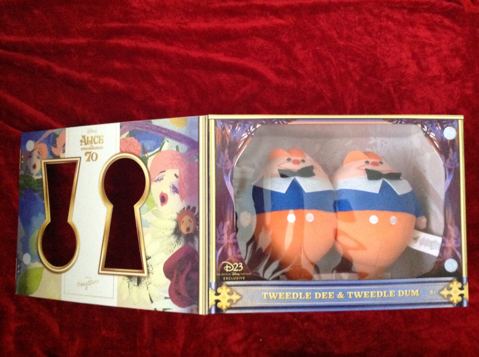 Disney D23 Mary Blair Alice in Wonderland 70th Anniversary Tweedle Dee & Dum New