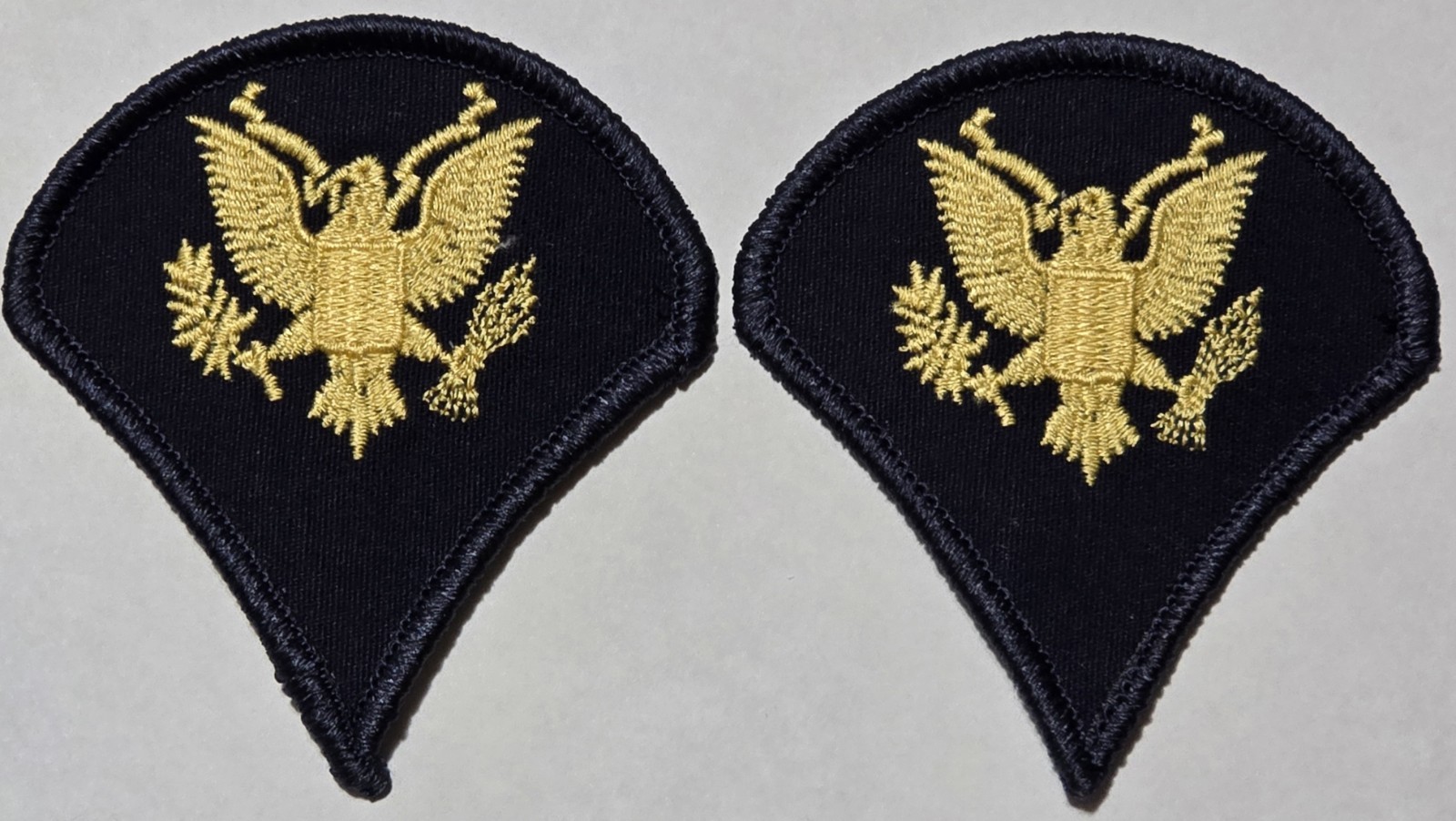 Pair of US ARMY SPECIALIST E-4 SPC SPC4 RANK PATCH ENLISTED DIRTY BIRD UNIFORM