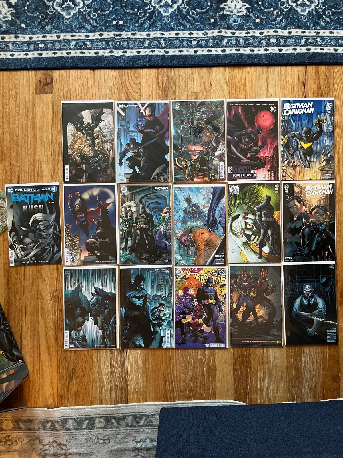 Jim Lee Batman Variant Cover Lot 16 Comics Hush Joker Catwoman Detective DC