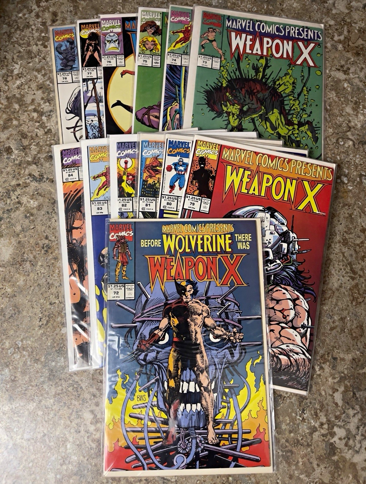 🔥 Marvel Comics  “ Weapon X” Wolverine #72-#84 Perfect Condition , Complete Run