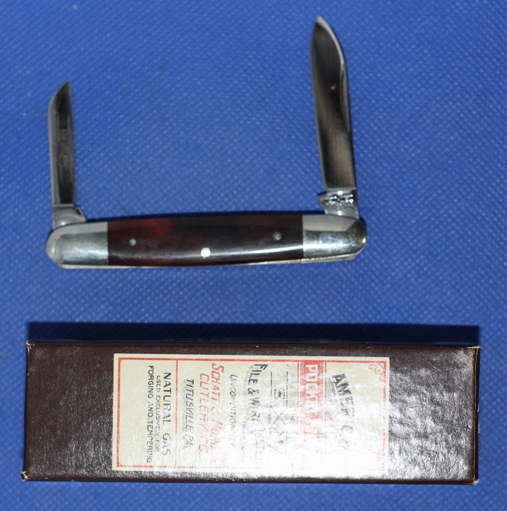 Vintage Schatt & Morgan, Queen Steel, 2 blade 152/221, NOS, NIB