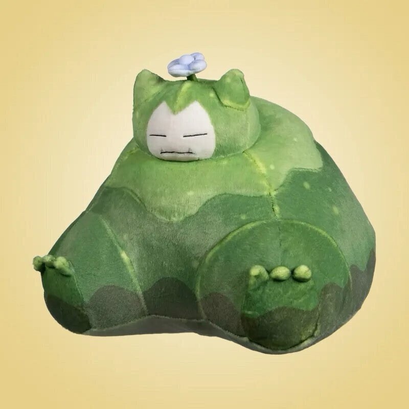Pokemon Center Pokopia Mosslax Snorlax Sleeping Plush 11in Green Moss (Read desc