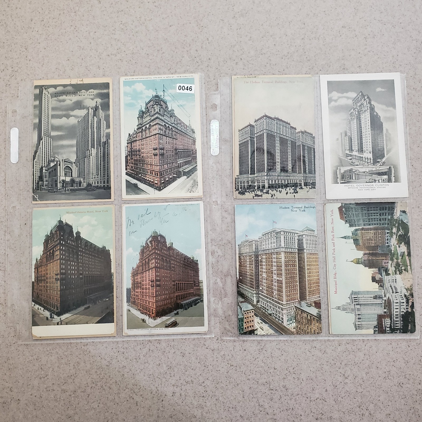 VTG New York NYC Postcards Lot of 15 Waldorf Astoria Skyscraper Linens