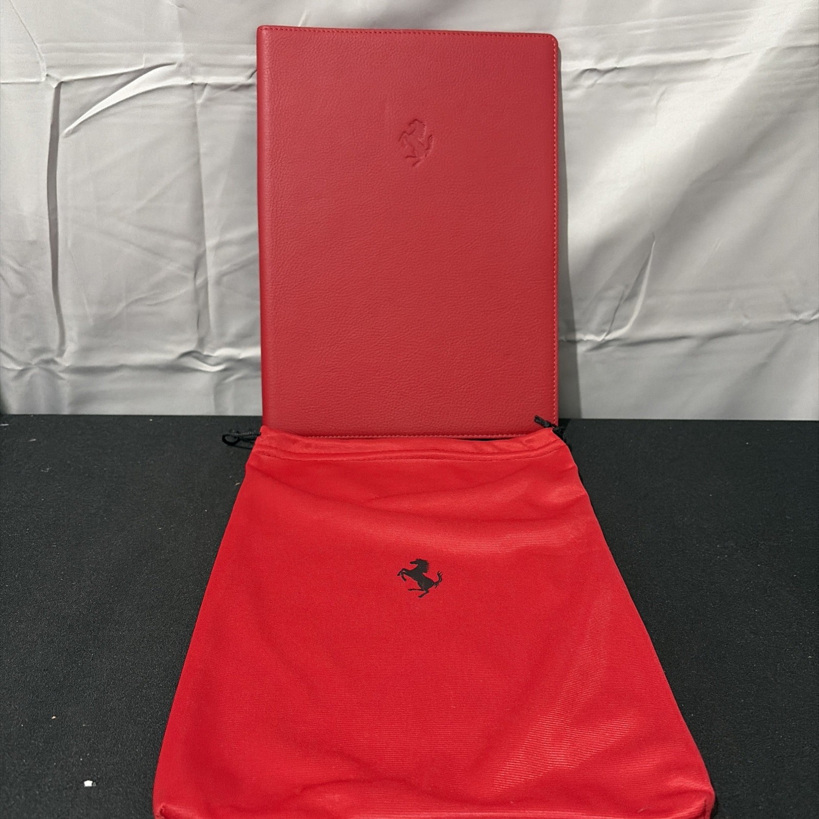 Ferrari Official Owner\'s Book with Leather Cover And Dust Bag