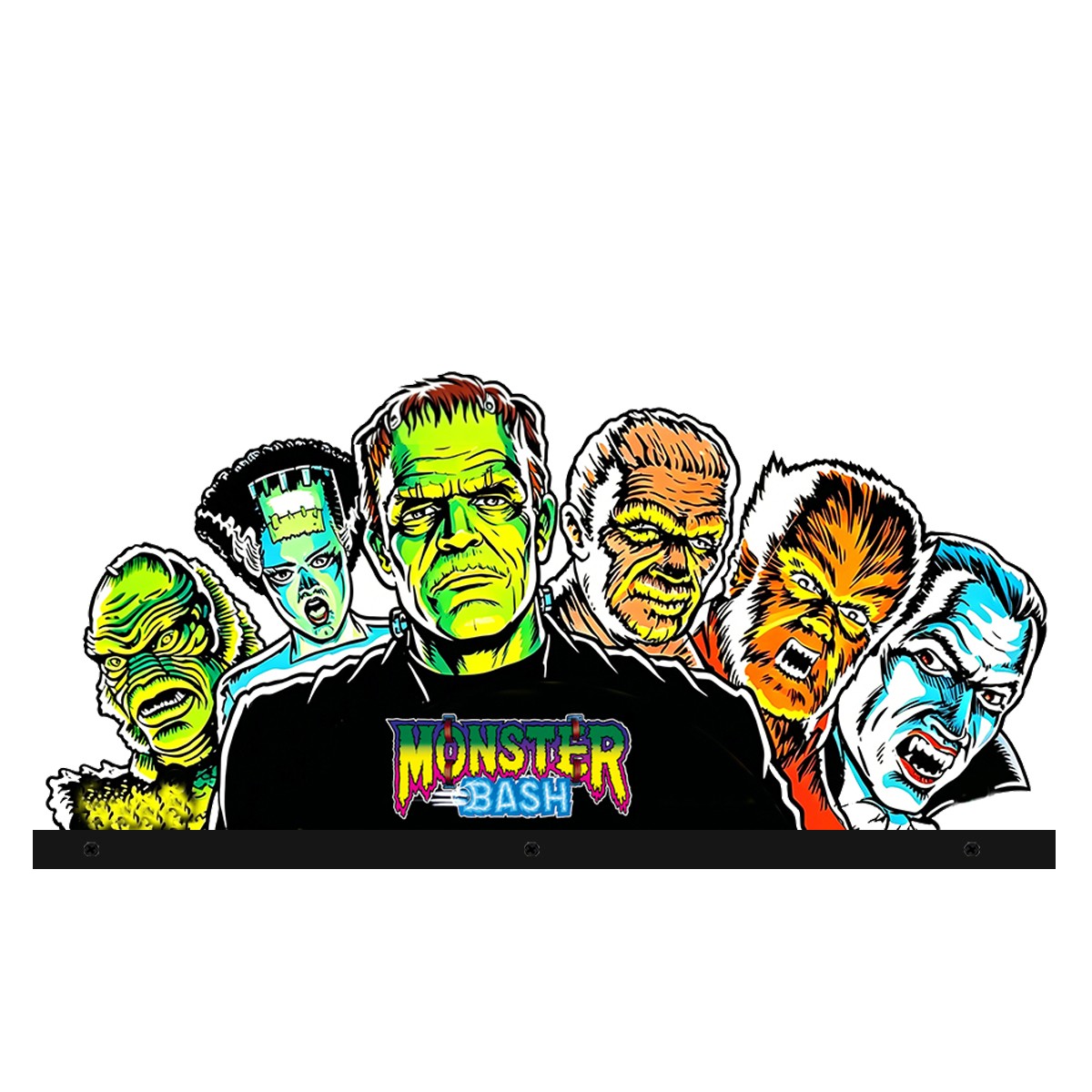 Monster Bash pinball Topper Acrylic Led RGB Topper for Pinball Machine--