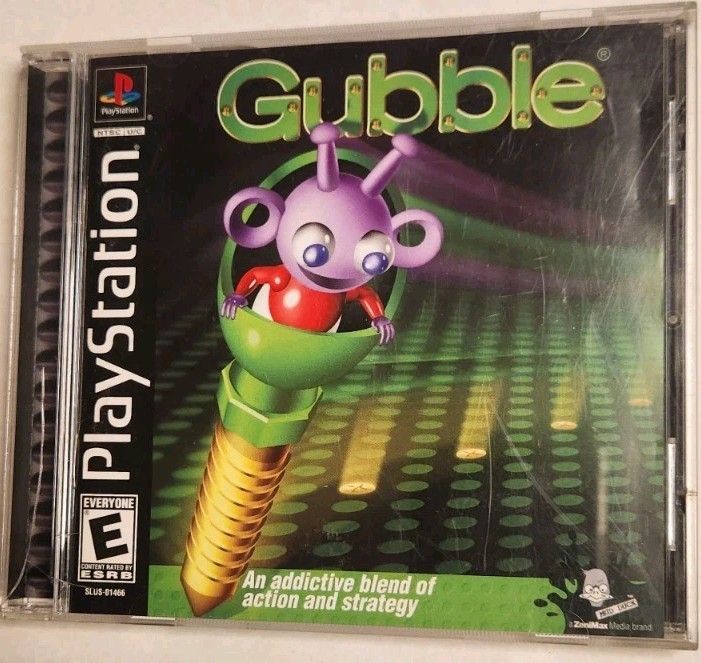 Gubble Sony PlayStation 1 PS1 2002 CIB Complete Manual Video Game Disc Vintage