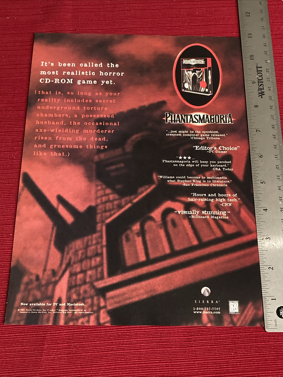 Phantasmagoria CD-ROM 1996 Print Ad