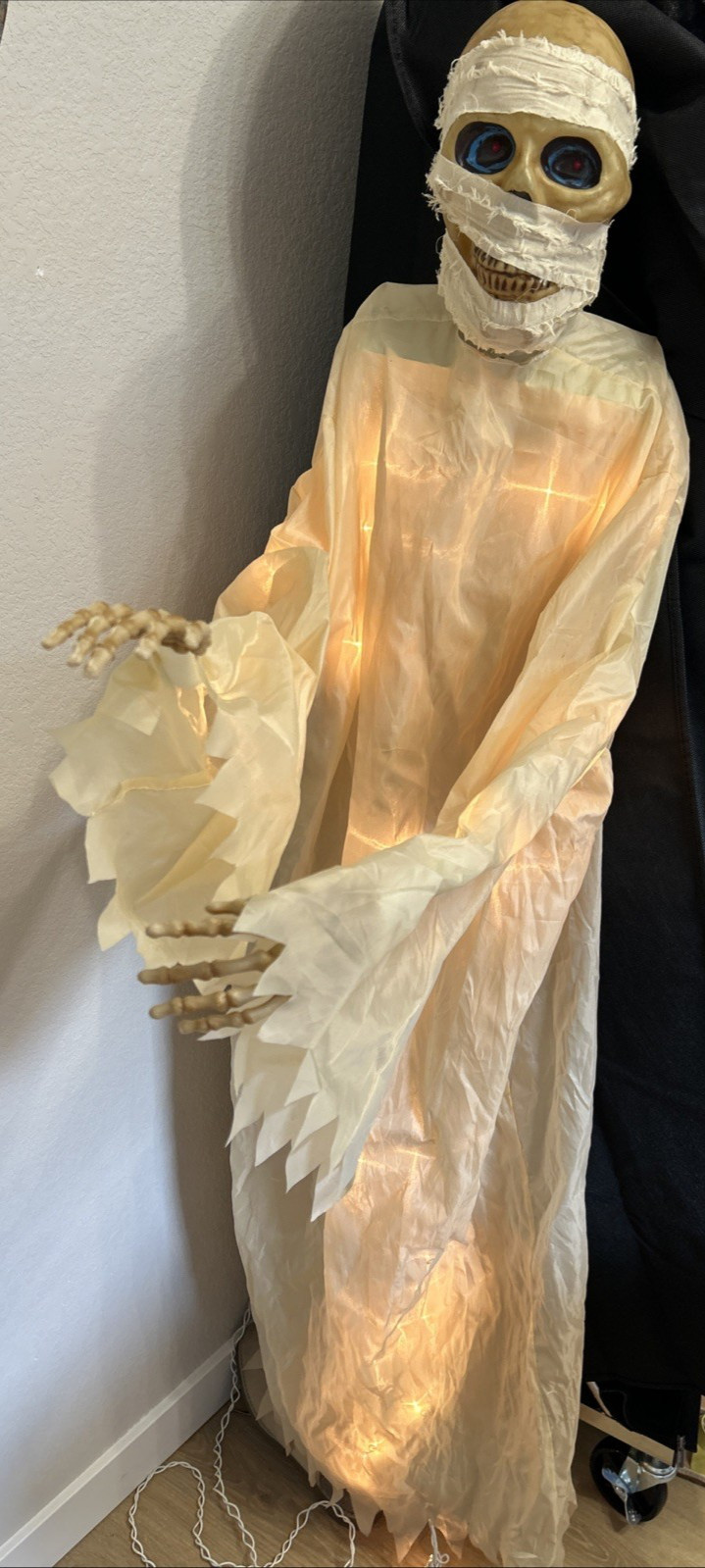 Gemmy Lighted Talking Mummy 2008/09 Rare Retired Halloween Animated Prop 4 Feet