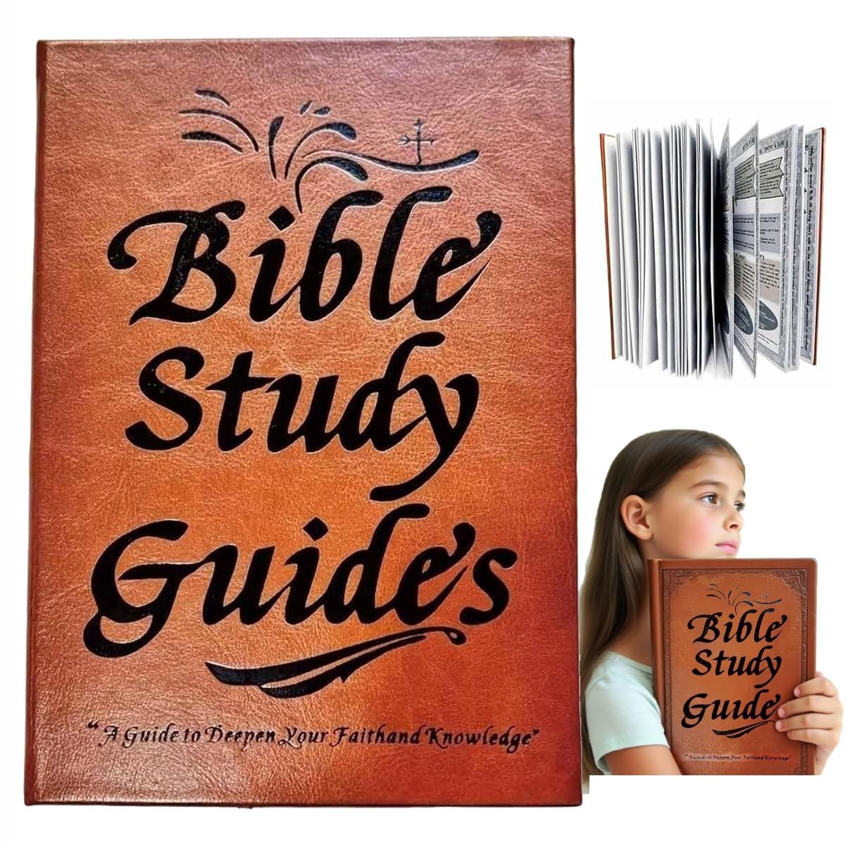 SAGROEAC 66-Page Bible Study Guide & Devotional Journal: Women\'s brown