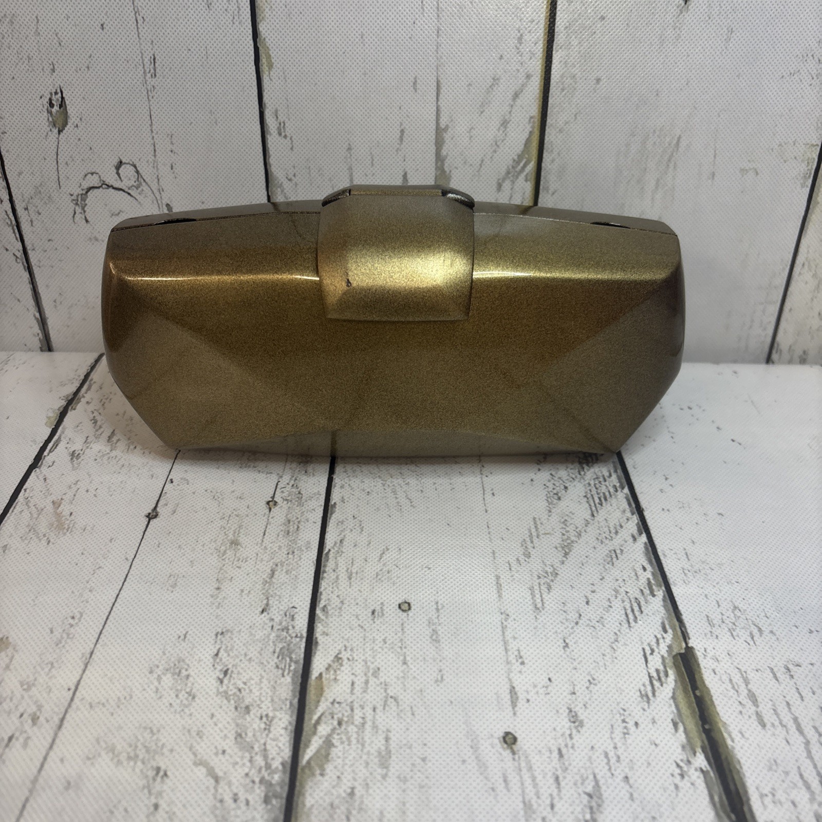 Vintage 1980's Marc Levine Lacquer Hard Shell Purse Bag Artist Signed Unique