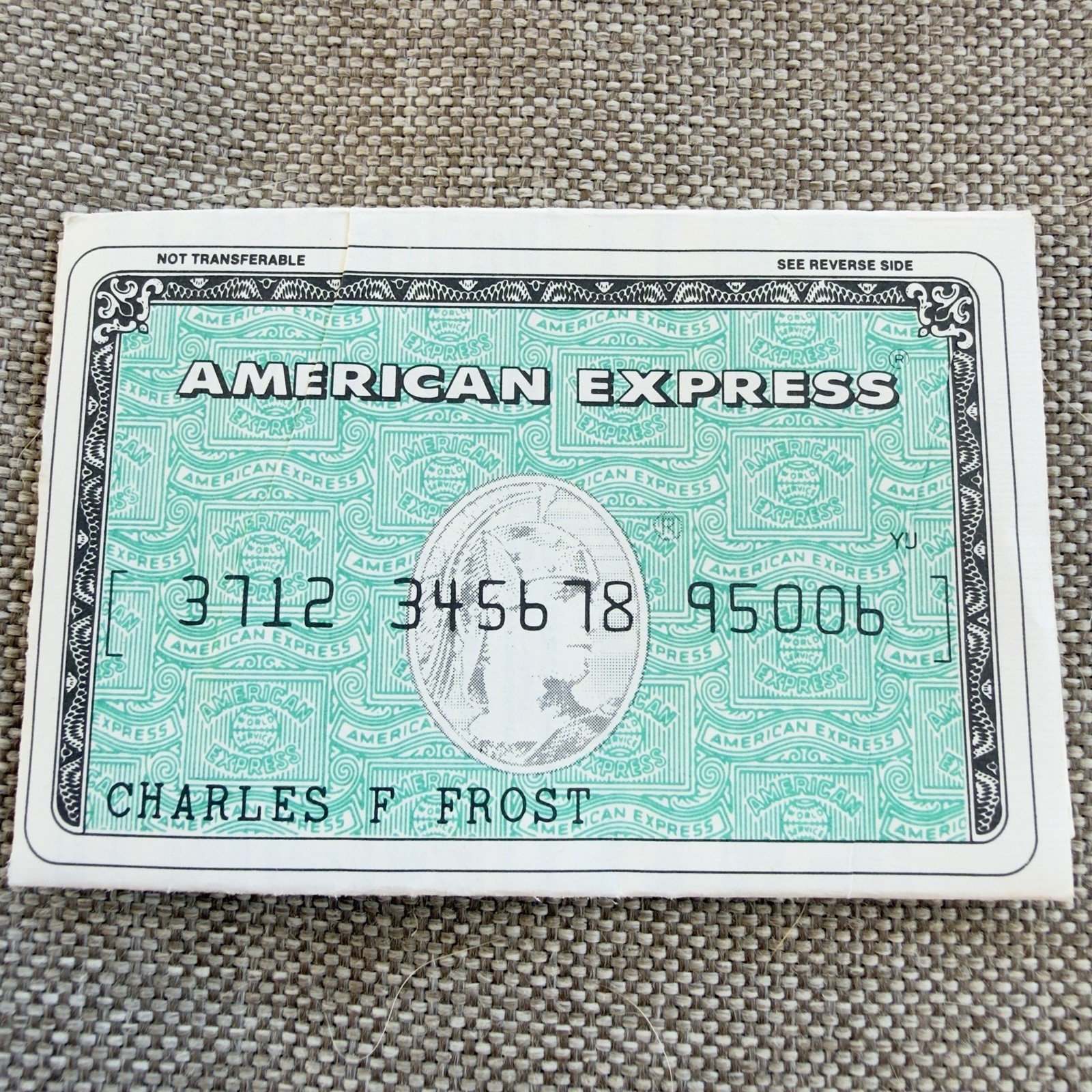 Vintage American Express Charles F. Frost Member Credit Card Application 1975-77