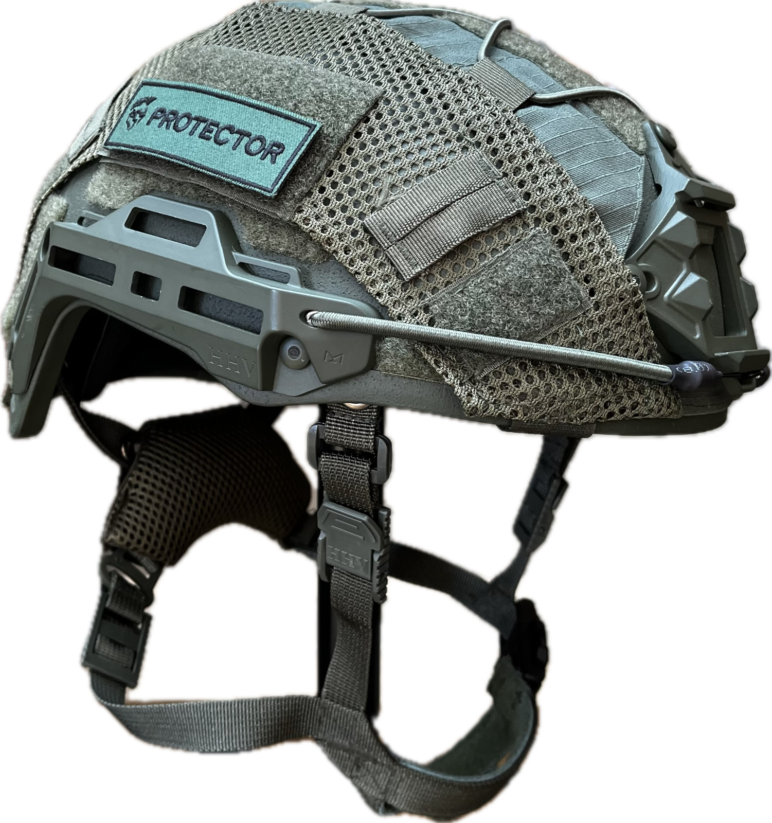 Hard Head Veterans High Cut Ballistic Combat HHV Helmet ATE2 Gen2 Large OD Green