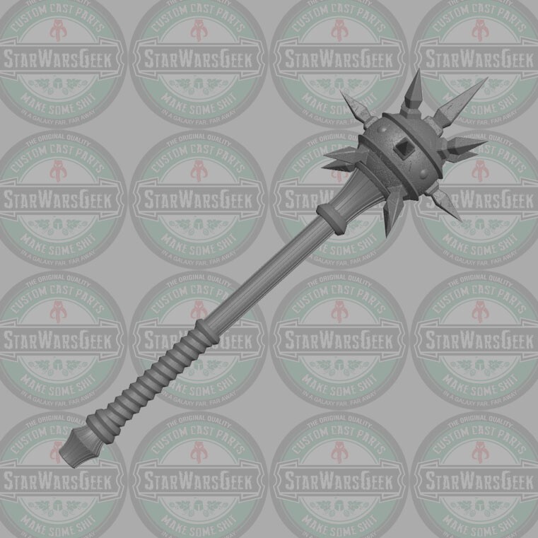 Warrior Mace v2 custom weapon for Mythic Legions & other fantasy action figures