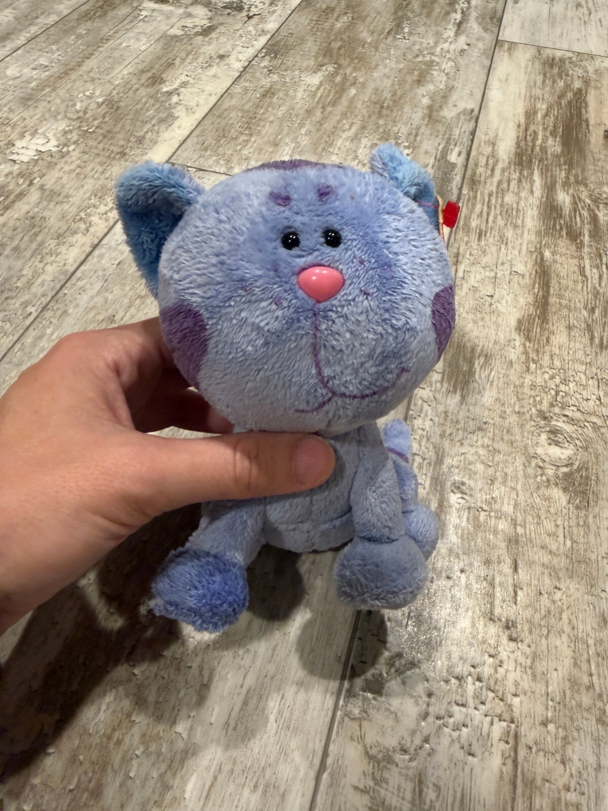 TY Periwinkle Blue\'s Clues 2005 Beanie Baby Cat w Tag