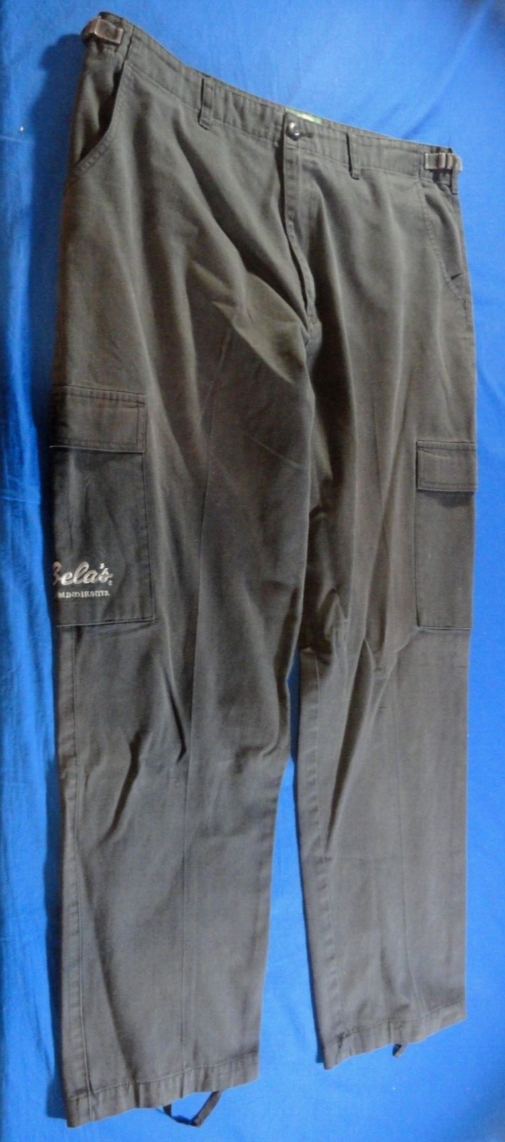 CABELA'S OUTDOOR GEAR HIKING MULTI POCKET MEN'S BLACK CARGO PANTS 38R