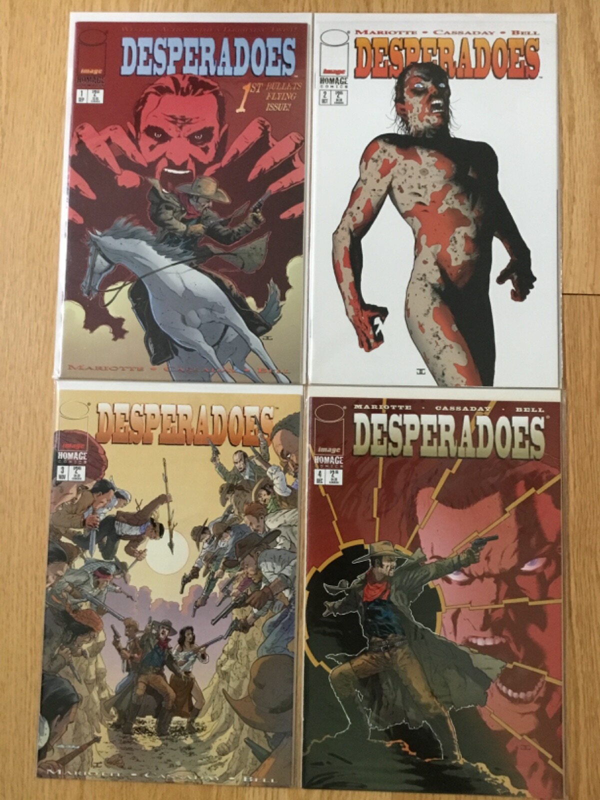 Desperadoes #1 #2 #3 #4 Image Comics 1997 Full Run High Grade Western