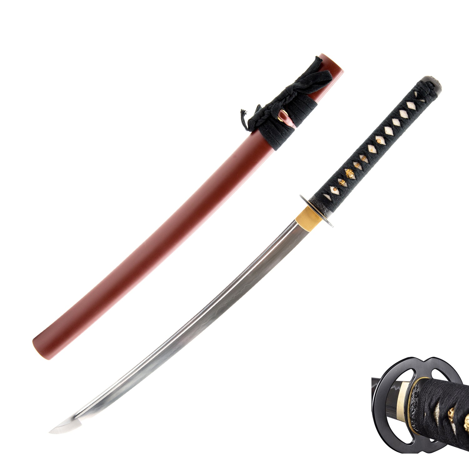 1045 High Carbon Functional Japanese Wakizashi Musashi Premium Sharp