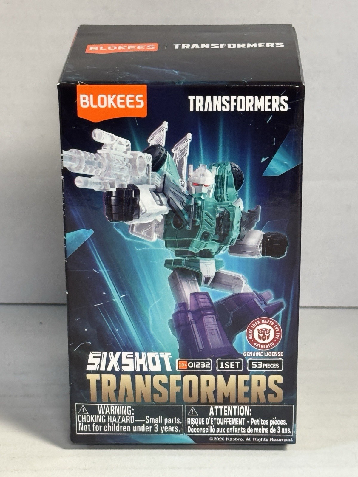 Blokees Transformers Galaxy Version 10 Mini Model Kit Sixshot Translucent Figure