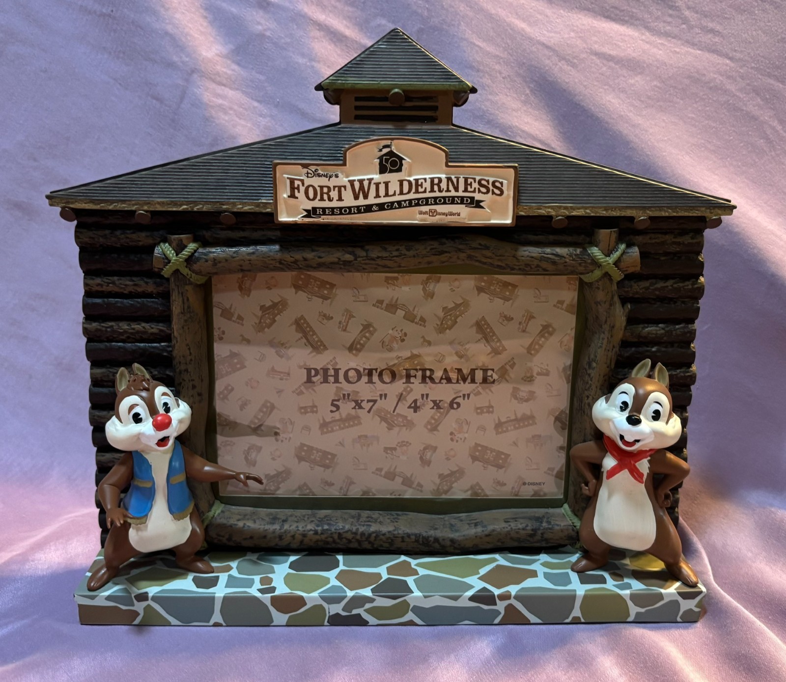 Disney\'s Fort Wilderness Chip & Dale 5 x 7 photo frame