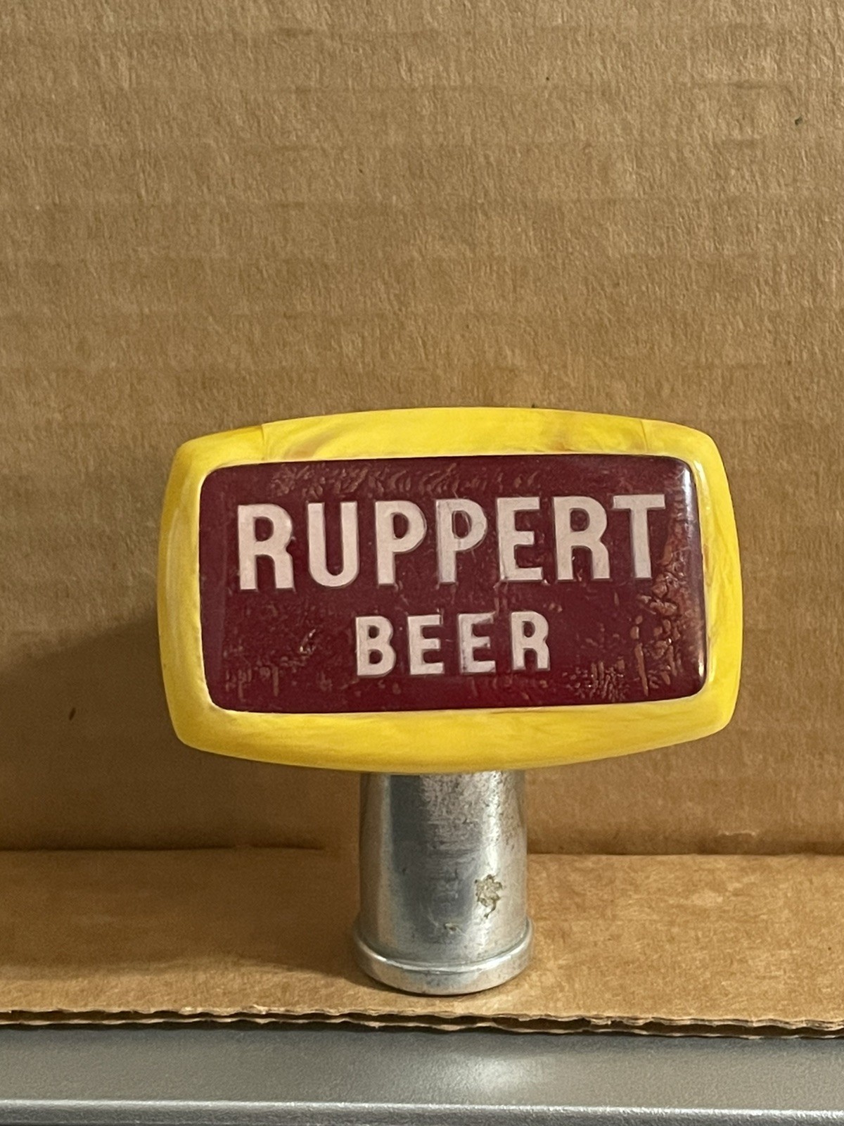 VINTAGE RUPPERT BEER TAP HANDLE KNOB NYC