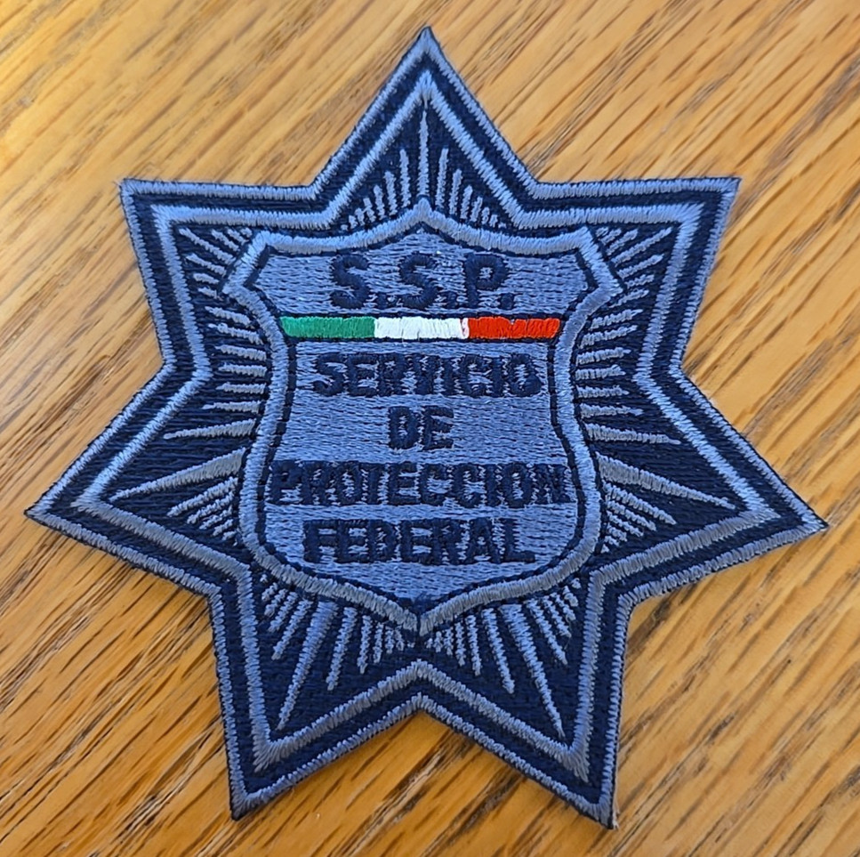 SSP FEDERAL POLICIA #A small MEXICO POLICIA POLICE PATCH