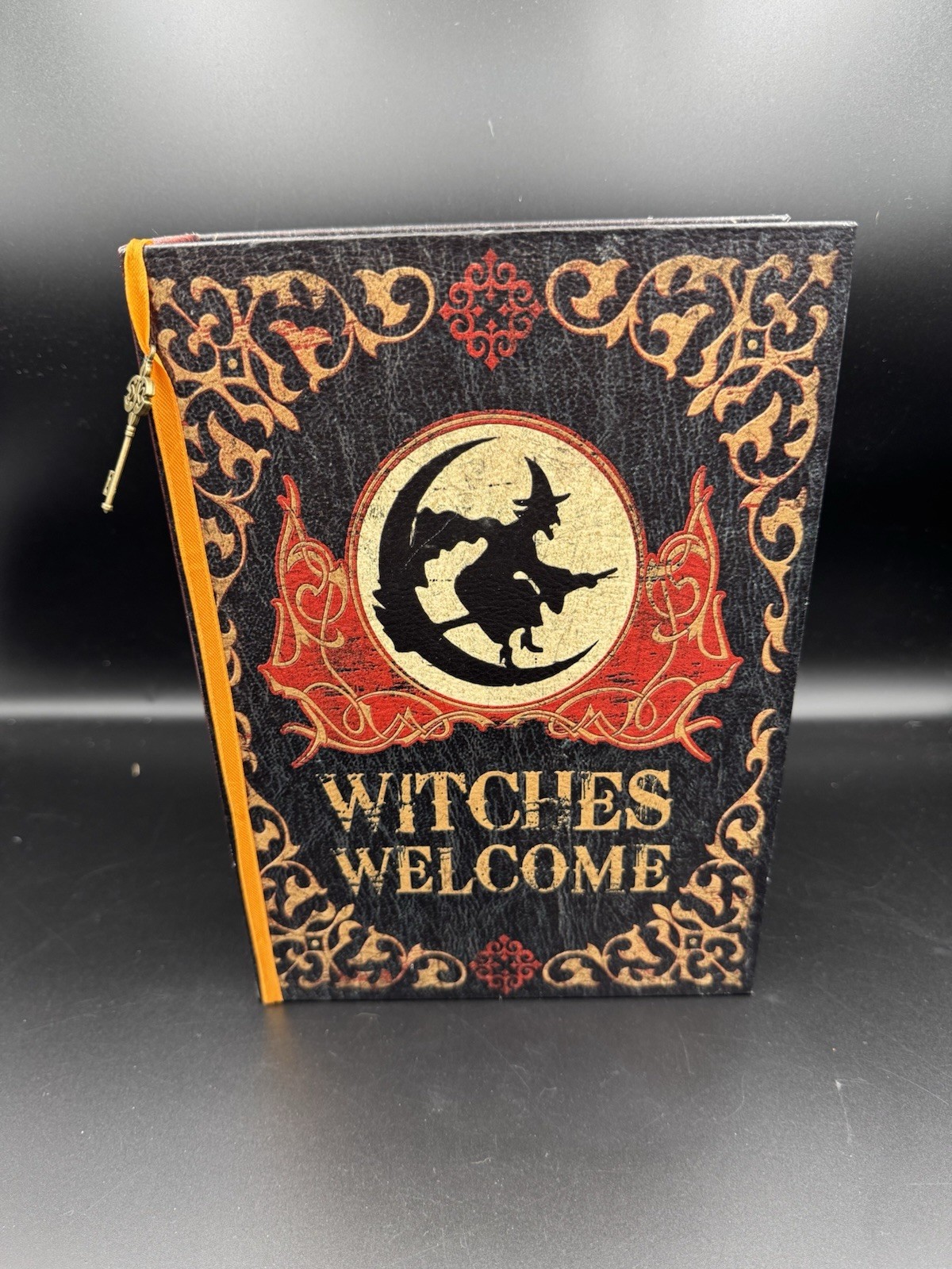 Witches Welcome magnetic book Halloween decor decoration HomeGoods Paper Cardboa