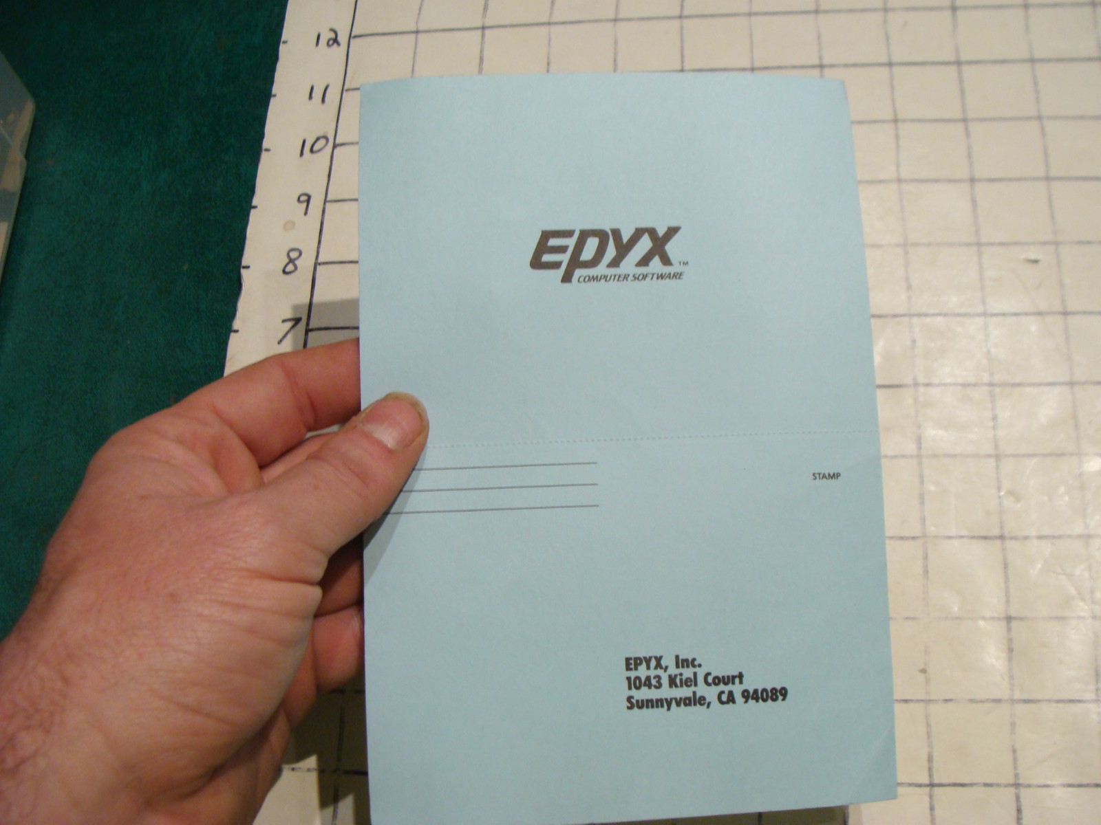 vintage video game item: EPYX Warranty Registration