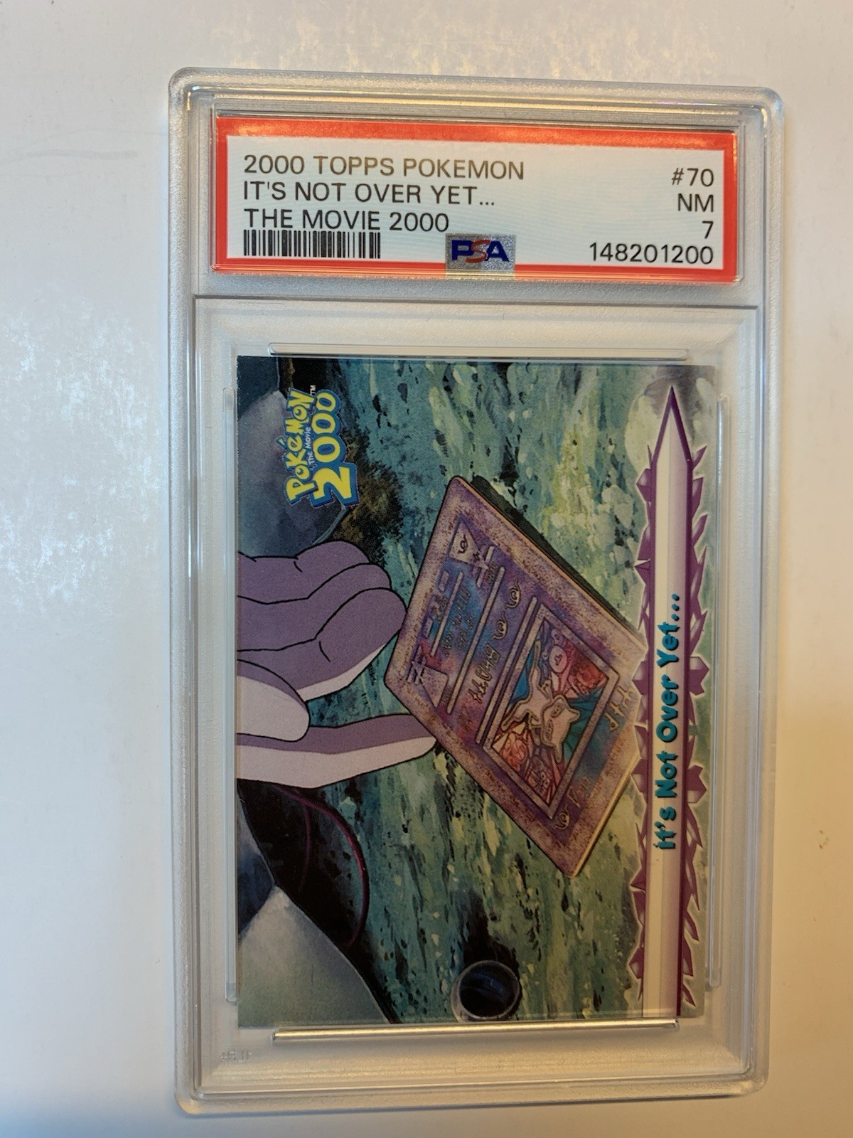 Topps Pokemon the Movie 2000 #70 It's Not Over Yet... PSA 7 NEAR MINT