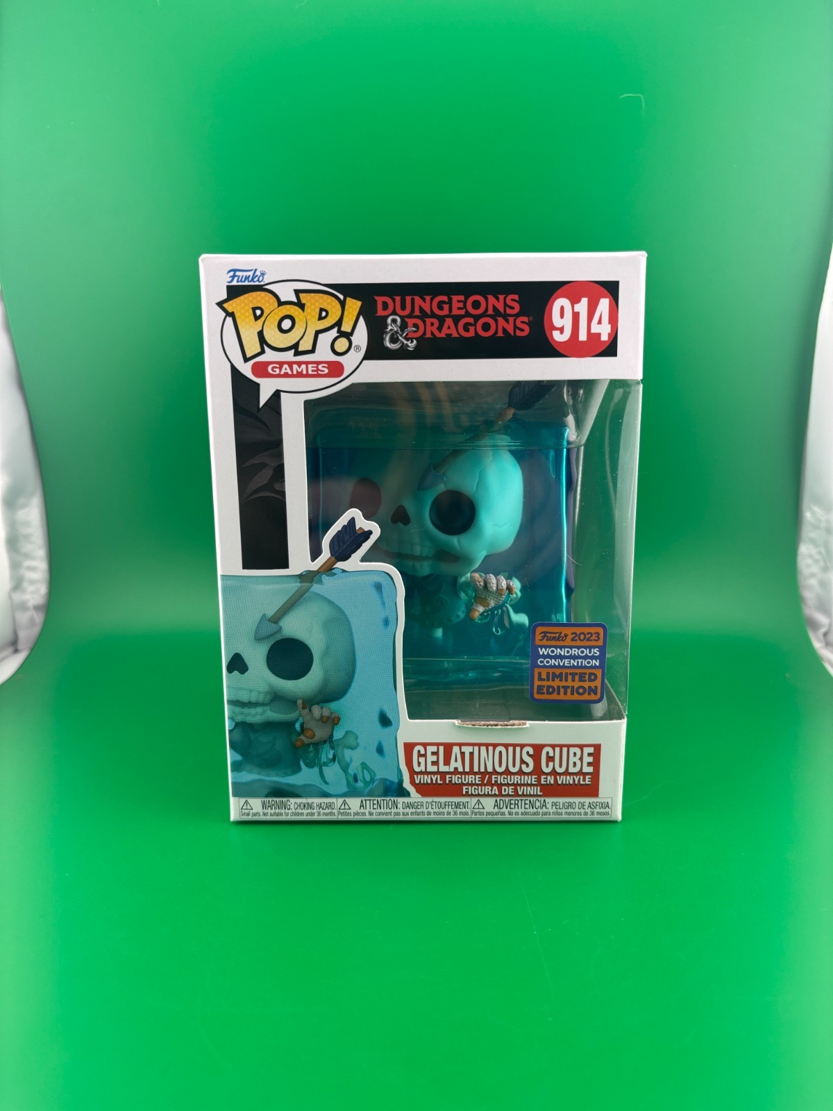 Funko Pop Dungeons & Dragons Gelatinous Cube #914 Wonder Con 2023 Limited Ed