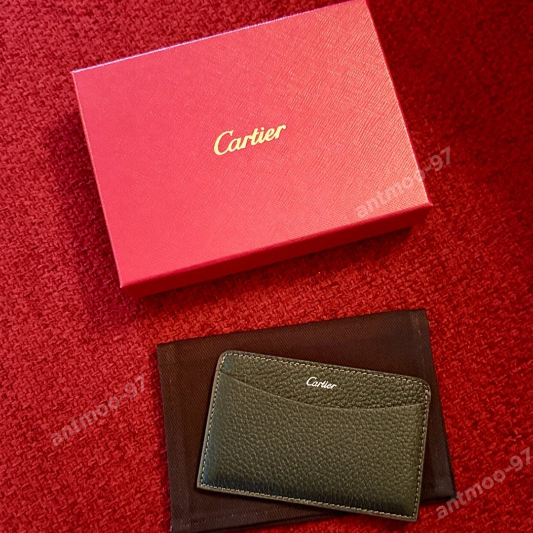 New Cartier Cardholder Wallet Black Leather | Collectible Promotional AD Gift