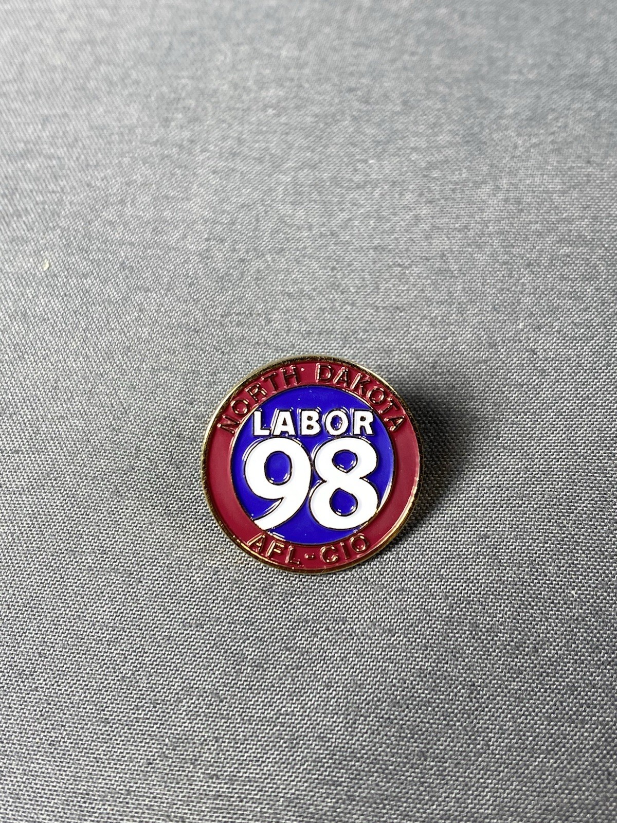 NORTH DAKOTA AFL CIO 98 Labor Union Lapel Hat Vest Pin