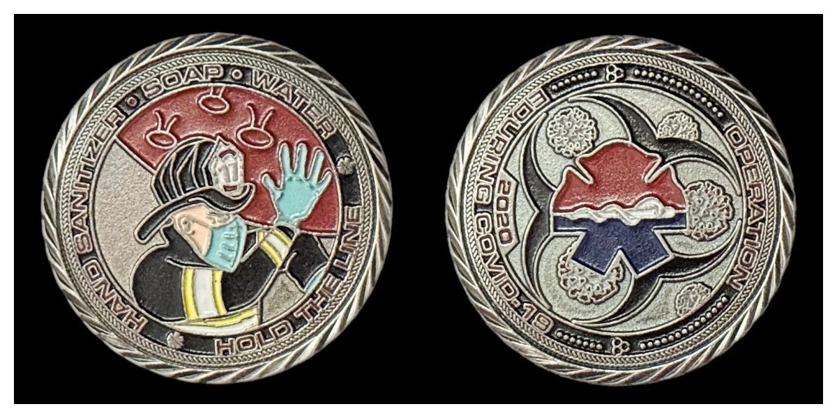 2020 COVID-19 Hold The Line Pandemic Response Challenge Coin 4#B