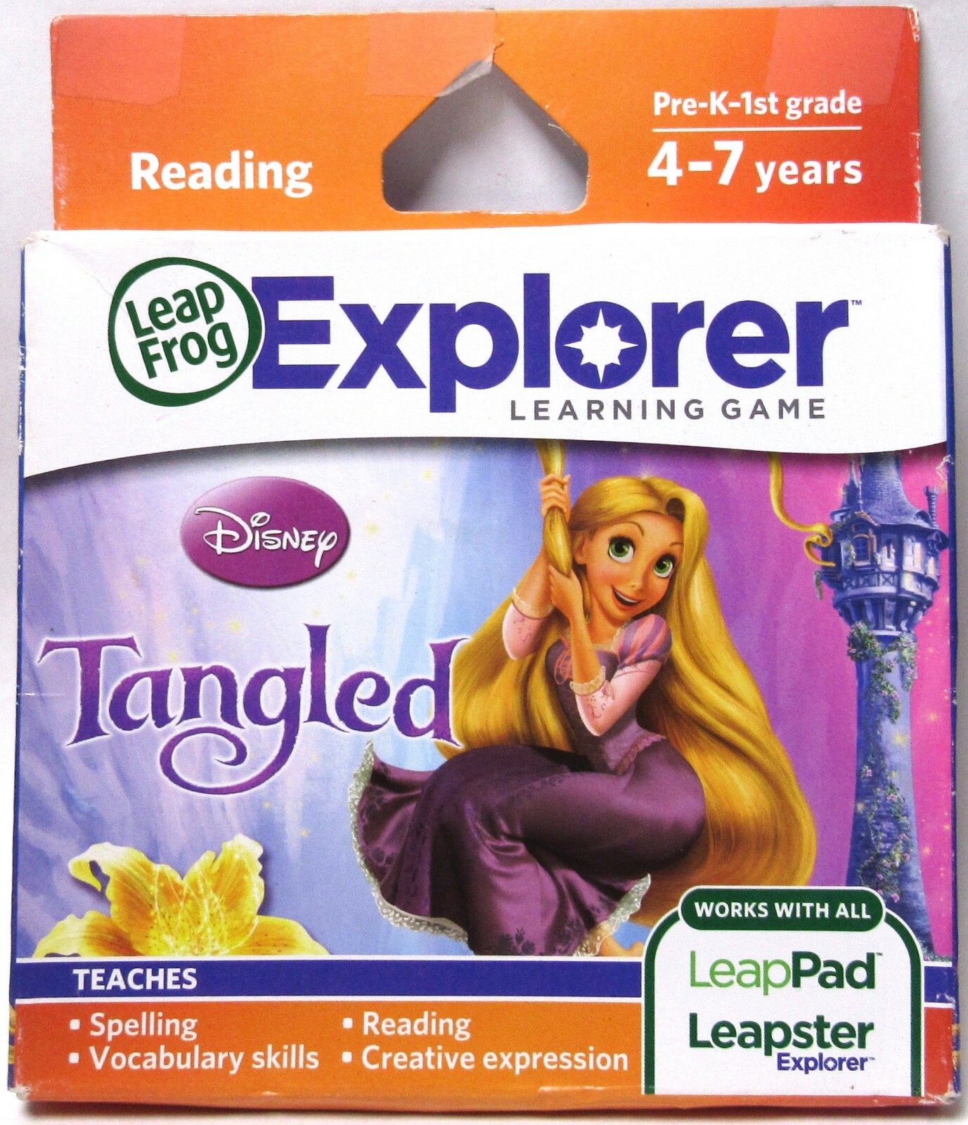 LEAP FROG Disney Tangled Learning Game For LeapPad/Leapster Explorer 4-7 Yrs NEW