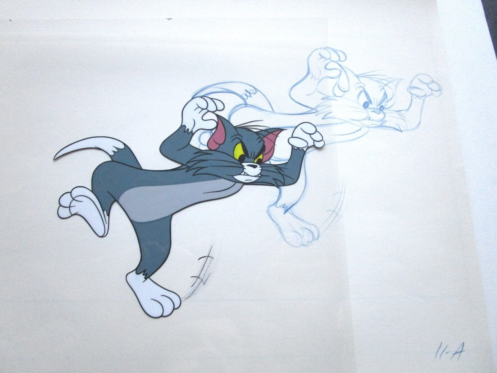 TOM AND JERRY Chuck Jones 1960's MGM cat ORIGINAL PRODUCTION DRAWING + CEL