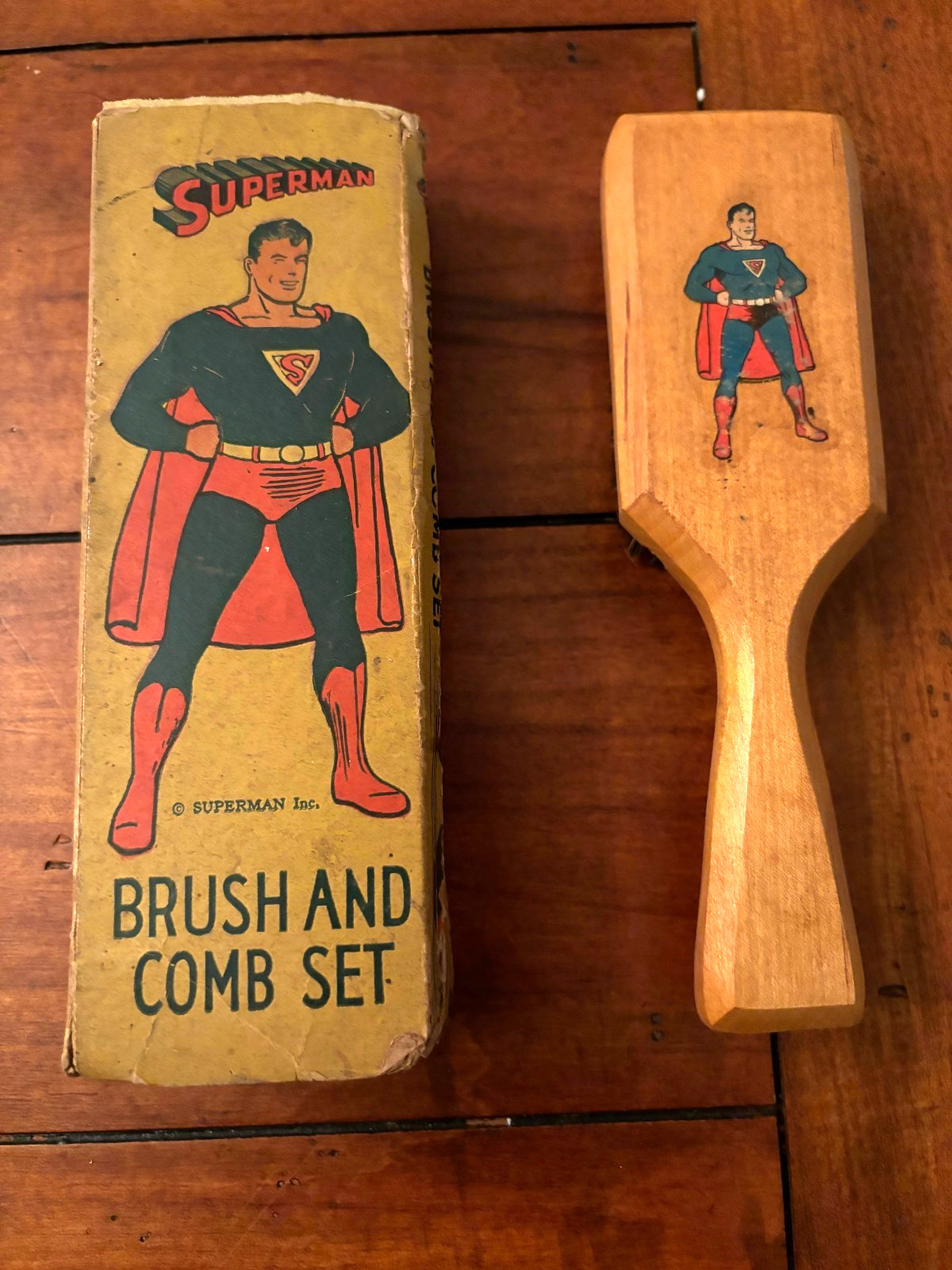 1940 Superman Brush and Comb Set - With Box - Rare