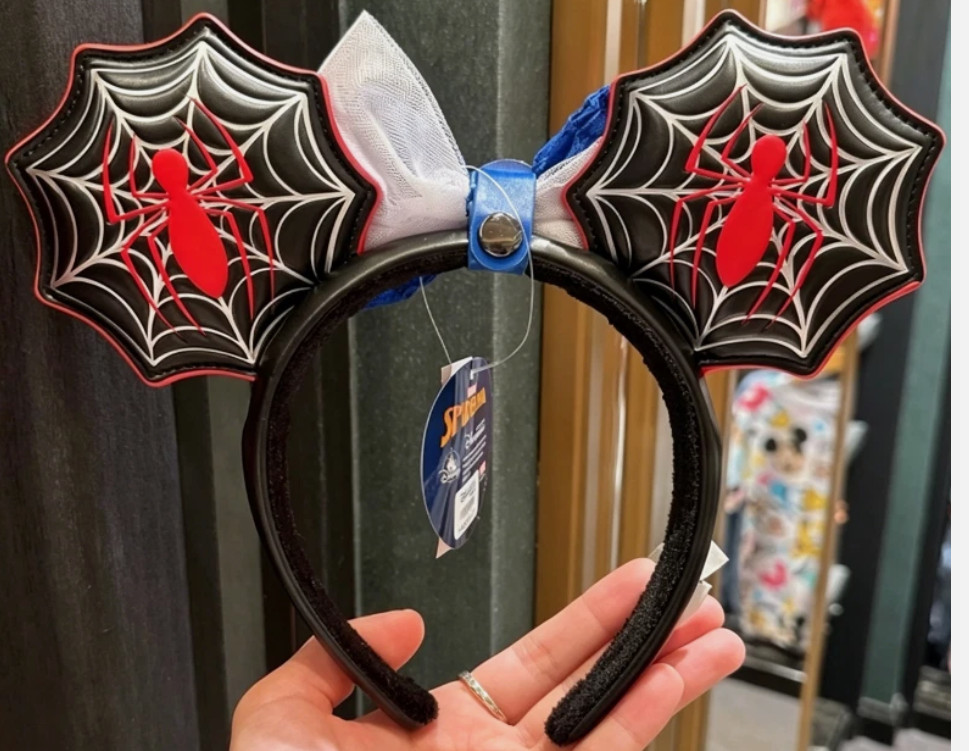 Authentic 2026 HKDL Marvel's Spider-Man Dual-Sided With Detachable Bow Headband